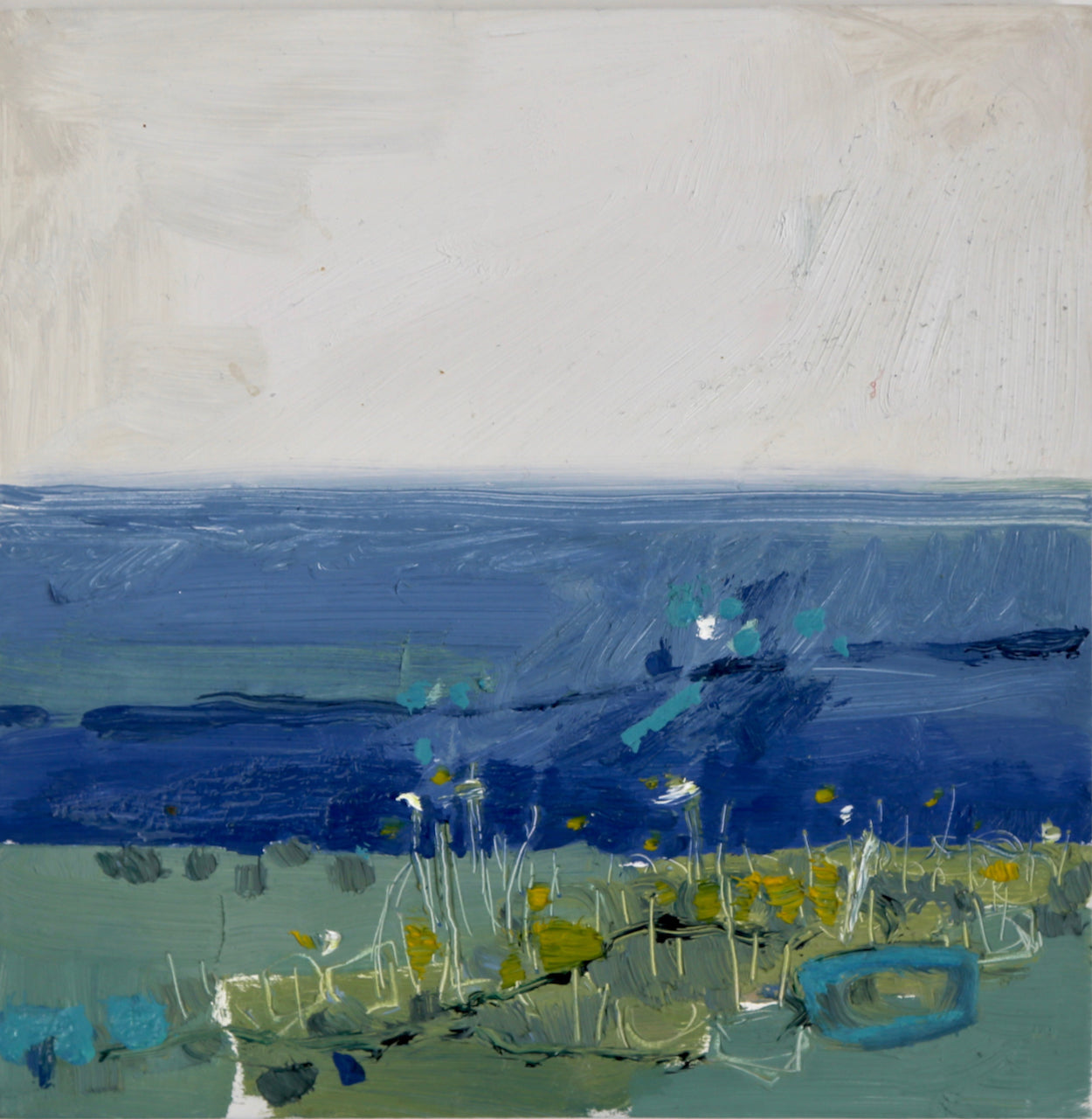 An abstract painting of Bay View by Aimee Willcock