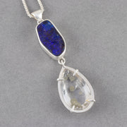 Carin Lindberg pendant with large purple opal in a silver setting