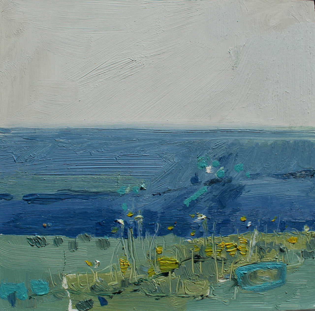 An abstract painting of Bay View by Aimee Willcock