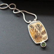 Carin Lindberg agate necklace on a silver chain