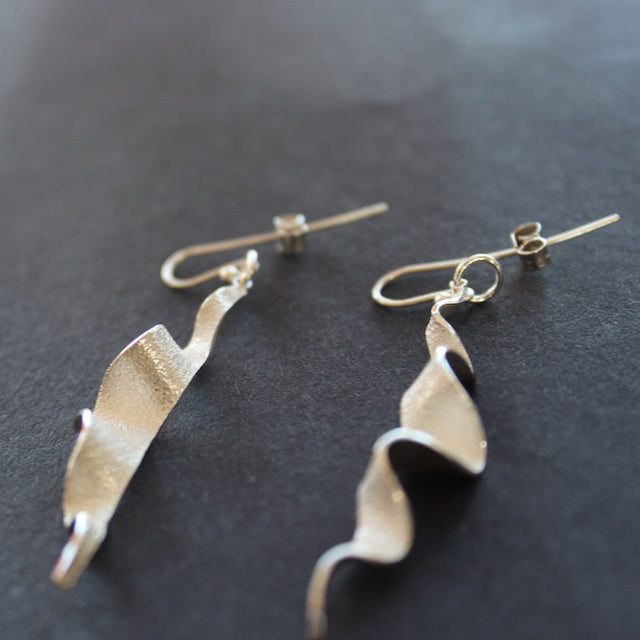 The Byre Gallery Wave earrings by Beverly Bartlett