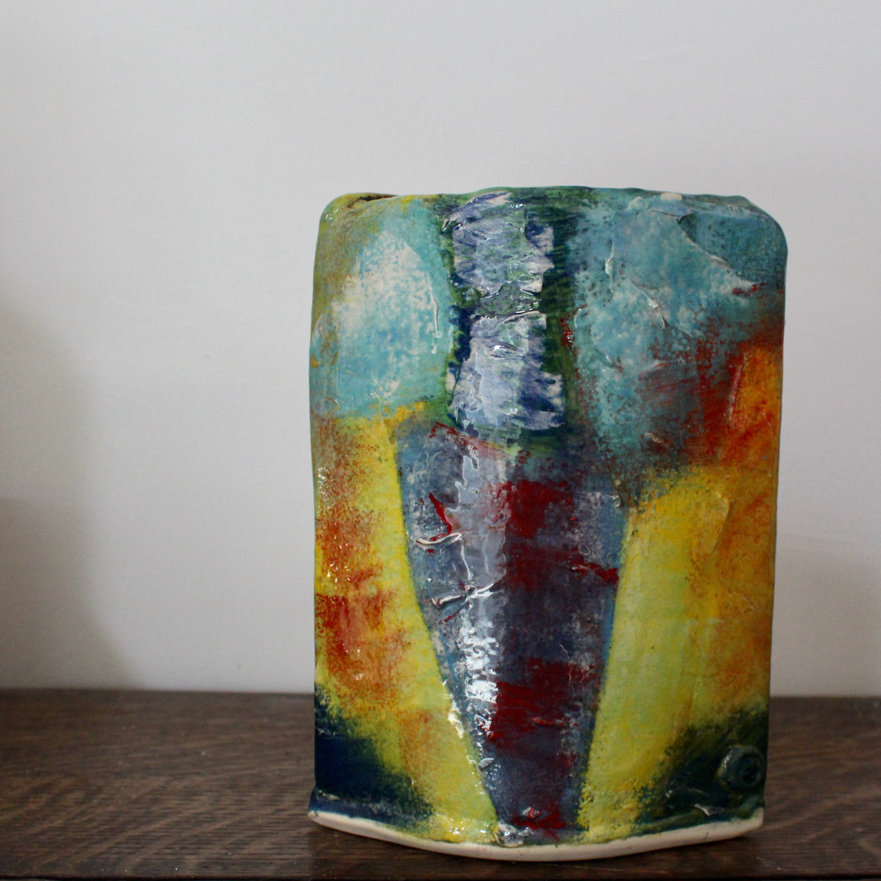 John Pollex -  abstract ceramic slab vessel