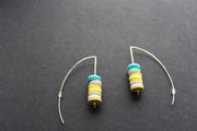 Stacked disc earrings in pastels by Clare Lloyd