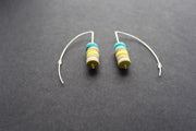 Stacked disc earrings in pastels by Clare Lloyd