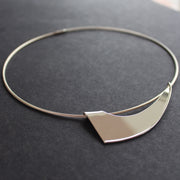 Abstract silver Ancien necklace by Beverly Bartlett