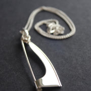 Abstract silver Ancien pendant/brooch by Beverly Bartlett