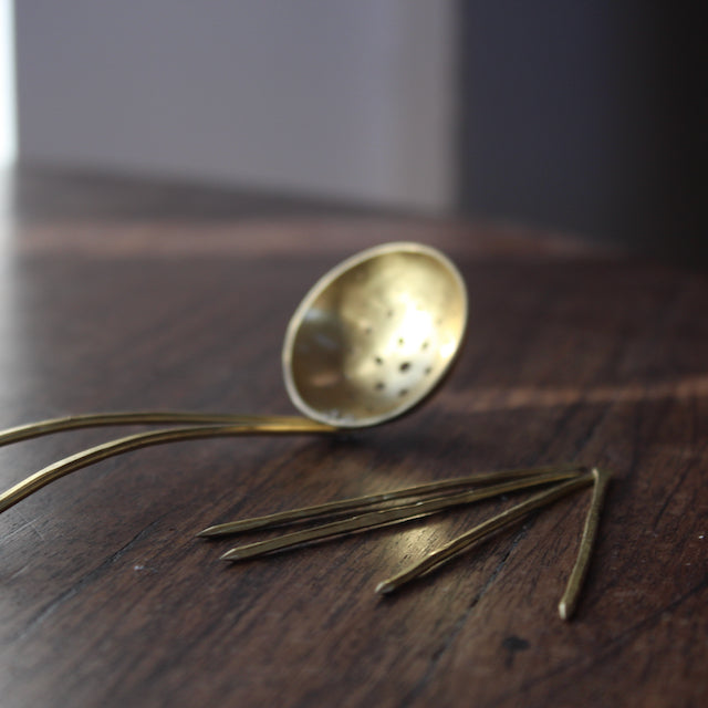 Raz Maker (Rebecca Rasmussen) - Brass Olive Spoon and Picks