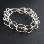 silver chain bracelet  by Amy Stringer Uk jeweller