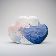 Cloud form, purple, pink, blue and white by Judy McKenzie