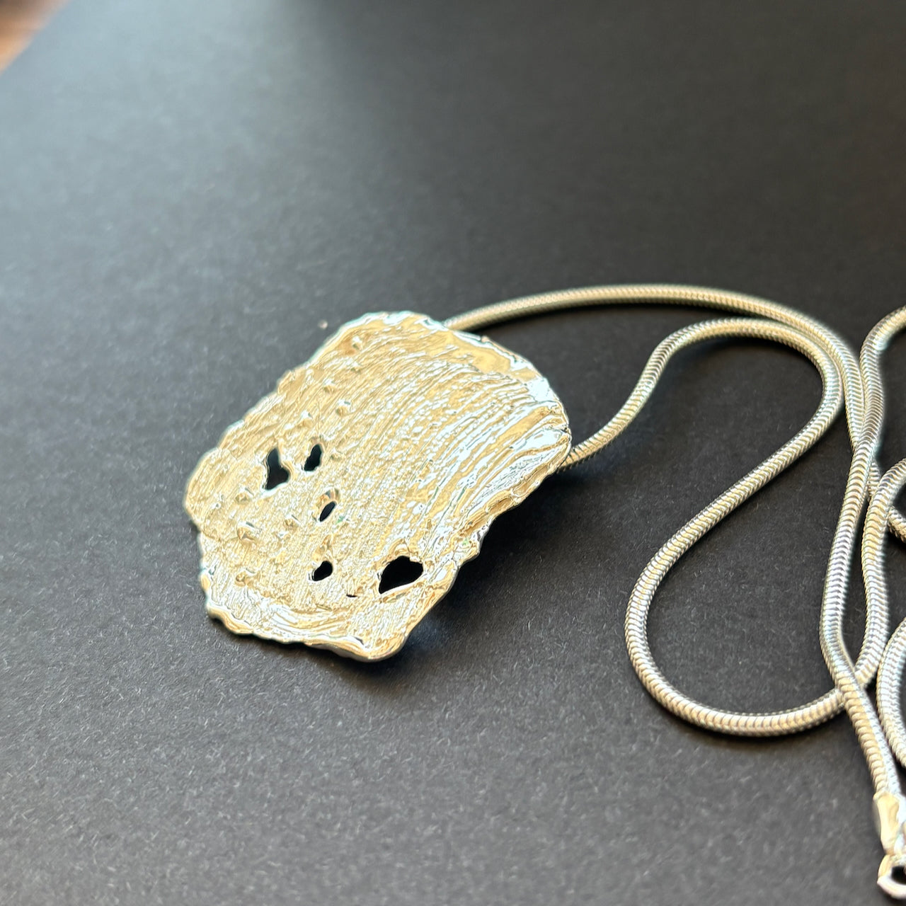 Val Muddyman - Waveform Statement Pendant with Holes