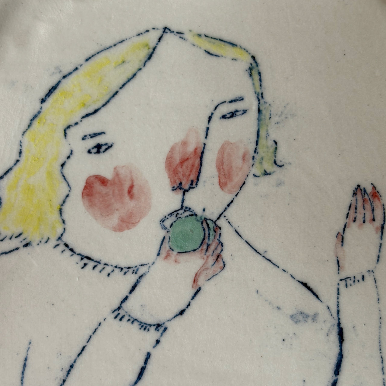 Becca Brown - 'Apple' ceramic plaque