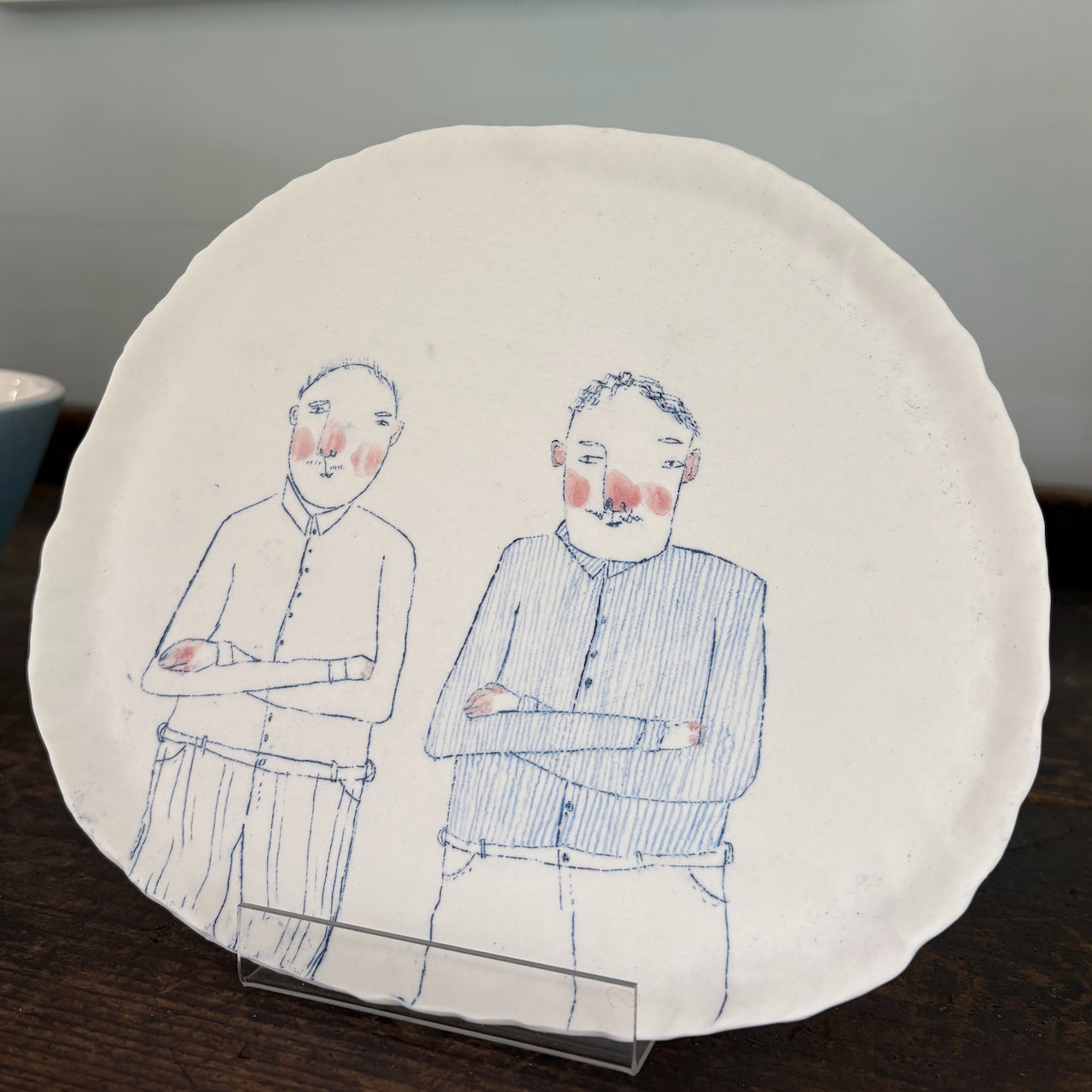 Becca Brown - 'Waiting' ceramic plaque