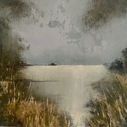 Ethereal seascape in muted tones inspired by Rame Peninsual by artist Julie Ellis