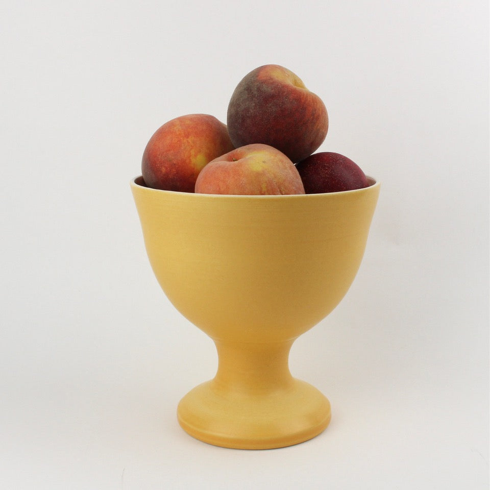 Lucy Burley - Golden Apricot Pedestal Bowl