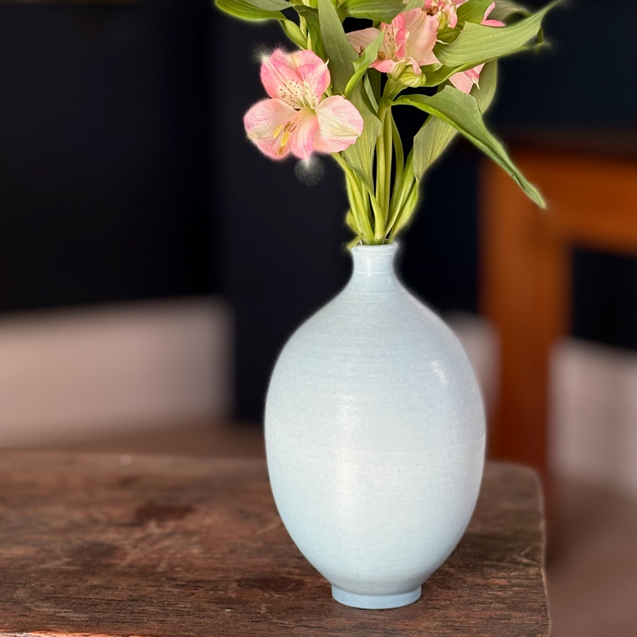 Lucy Burley - China Blue Oval Vase