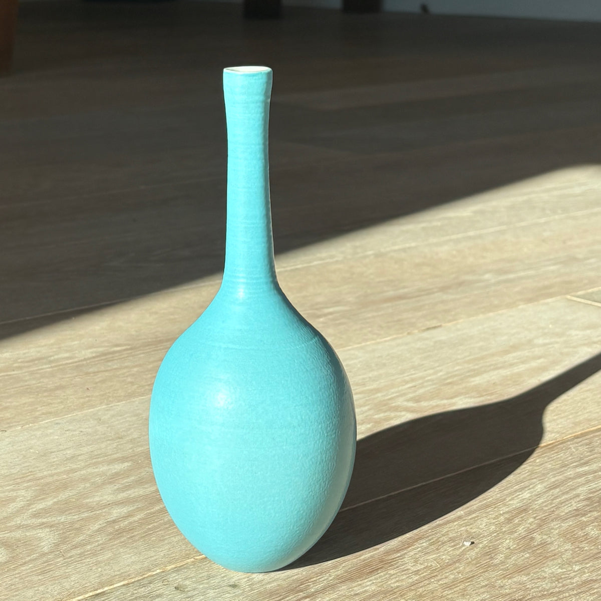 Lucy Burley -   Turquoise Oval Vase