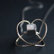 9ct gold and silver link pendant by UK artist Amy Stringer