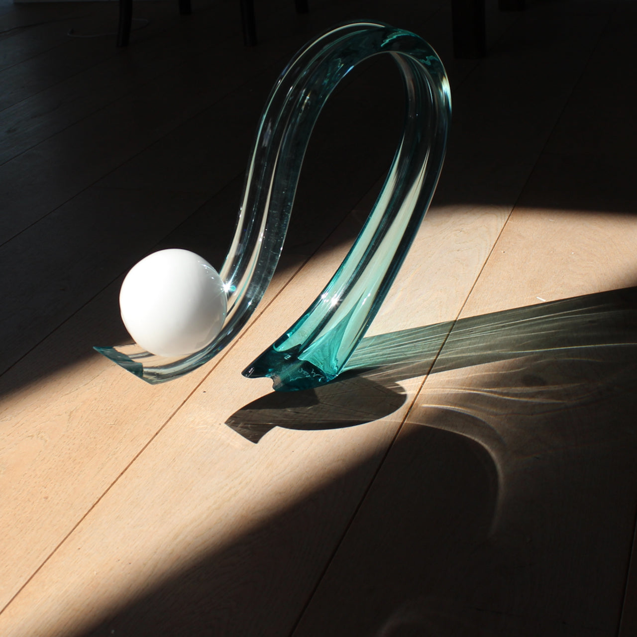 Benjamin Lintell - 'In Balance' glass sculpture