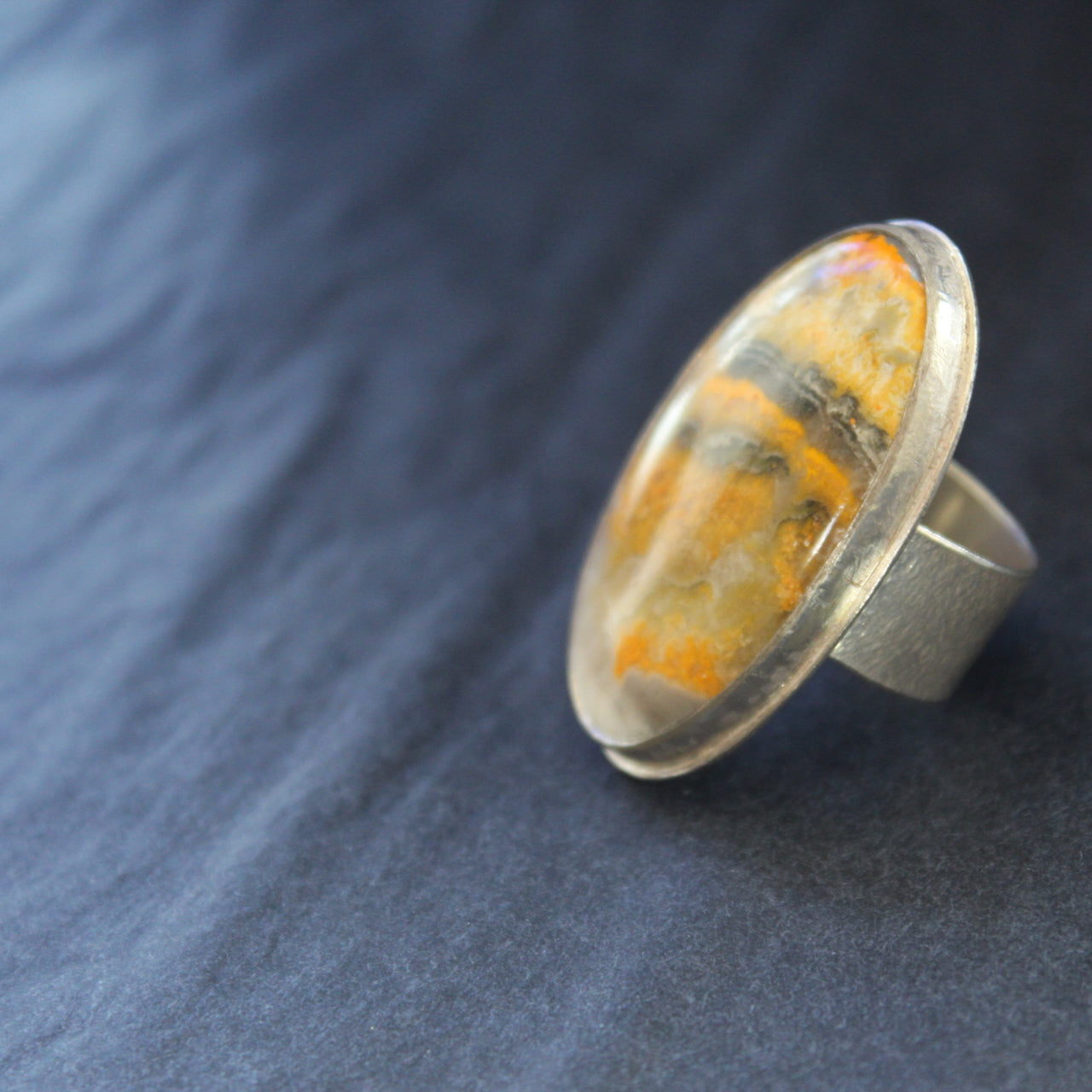 Lucy Spink - Ring, Bumblebee Jasper