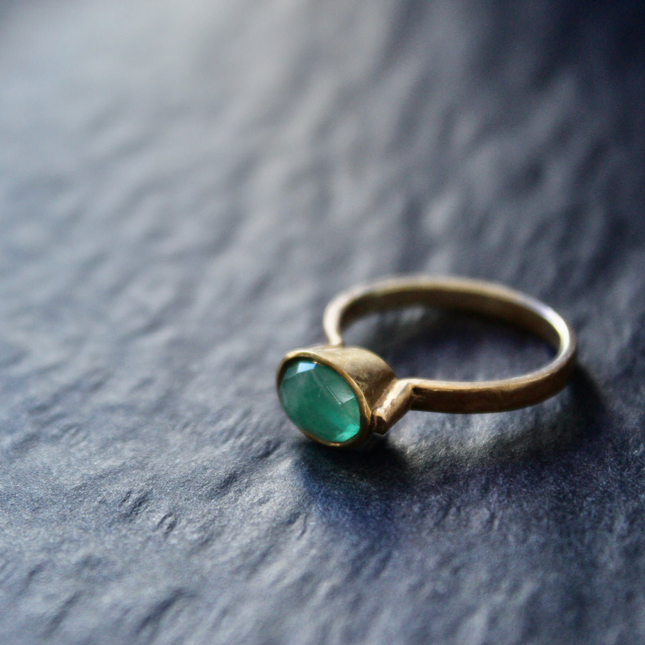 Lucy Spink - Ring, Peruvian Opal and 9ct Gold