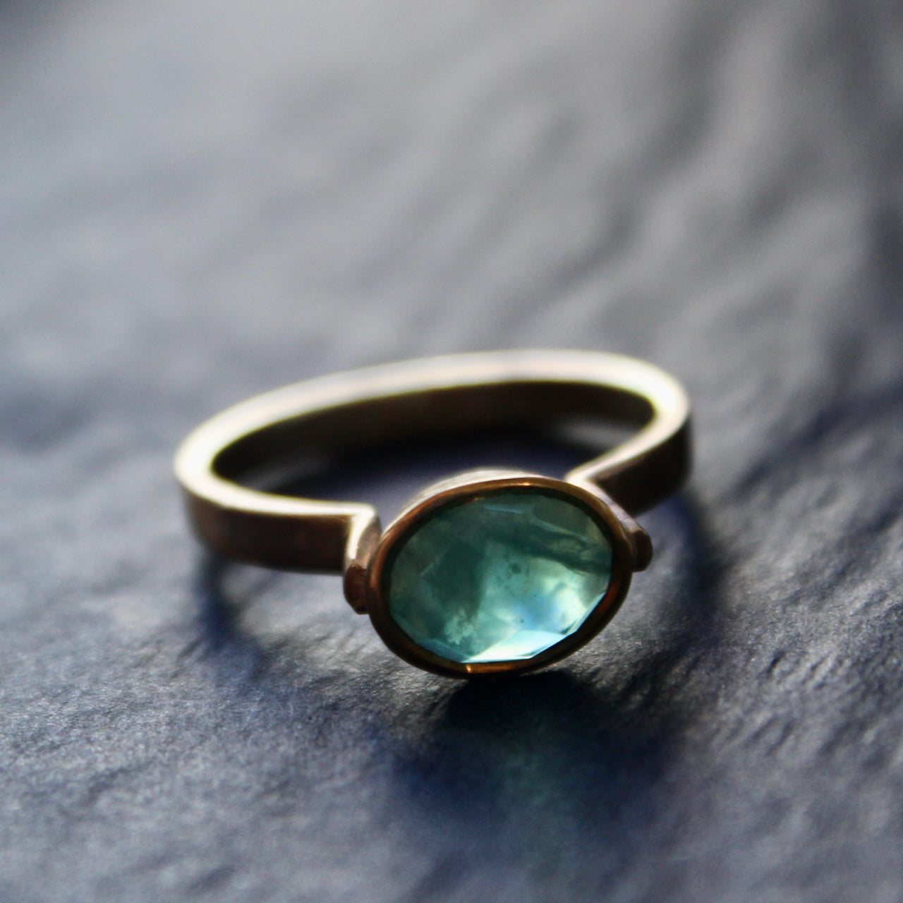 Lucy Spink - Ring, Peruvian Opal and 9ct Gold