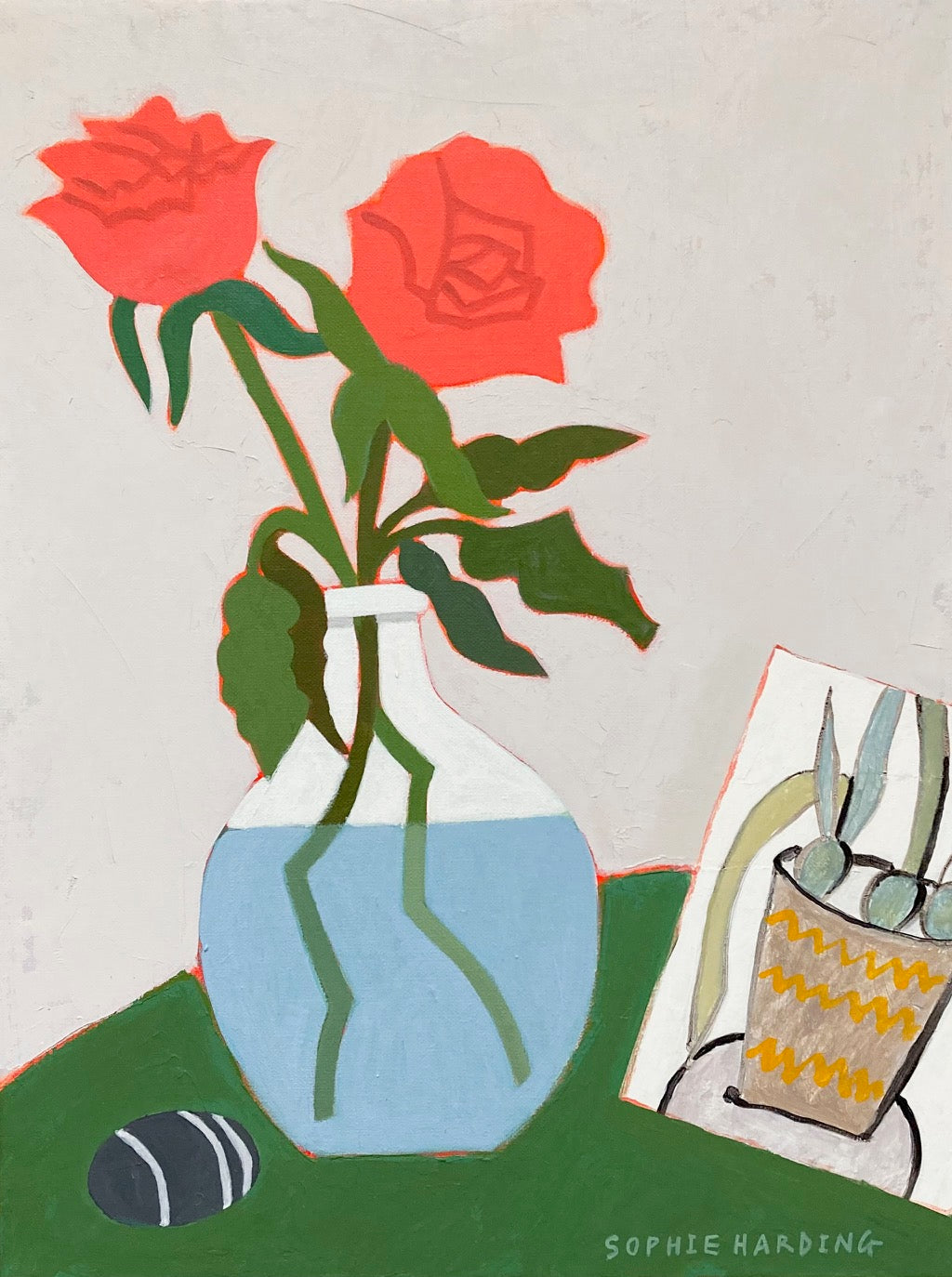 Sophie Harding - Pebble, Roses and Postcard from a Friend