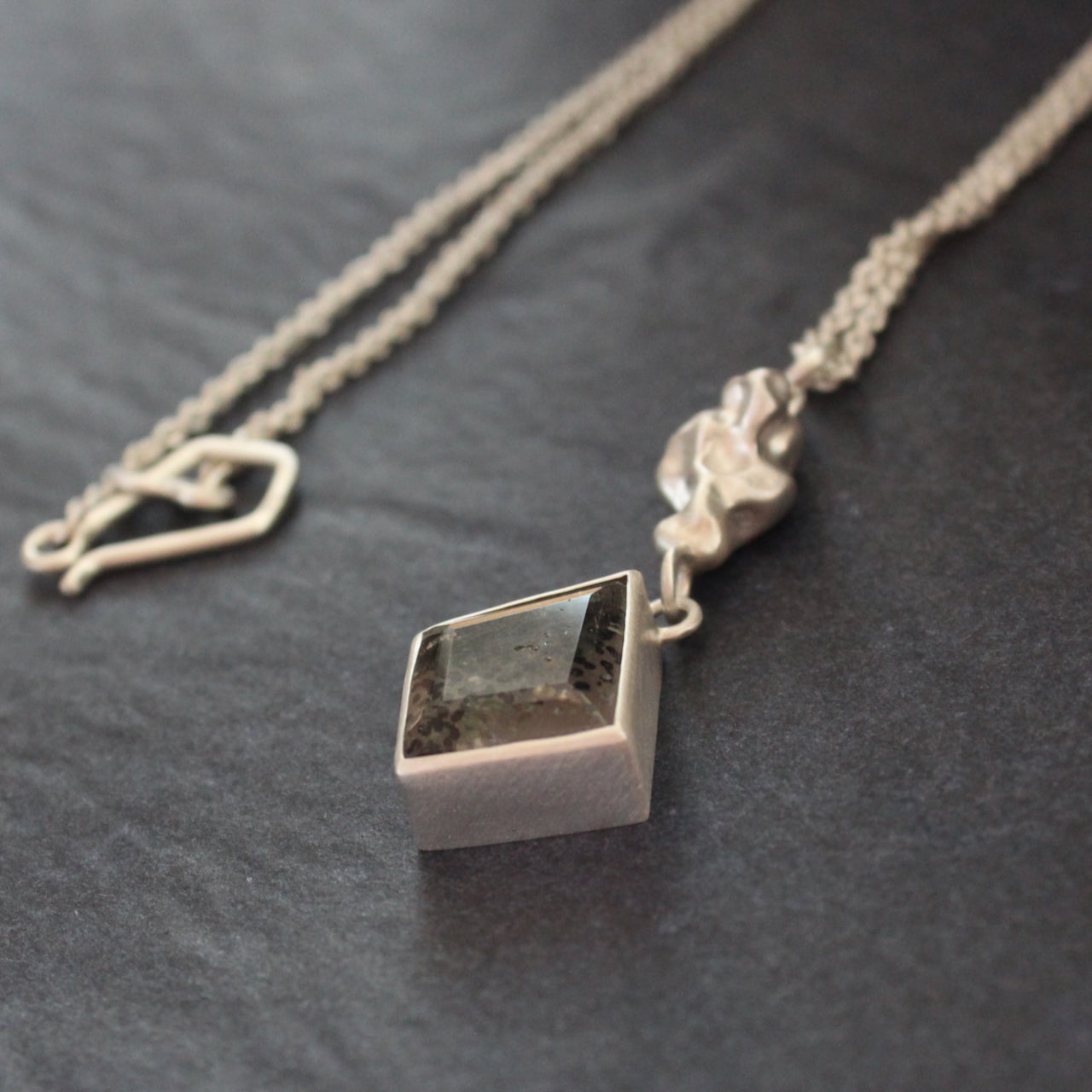 Carin Lindberg -  Included quartz molten pendant in sterling silver