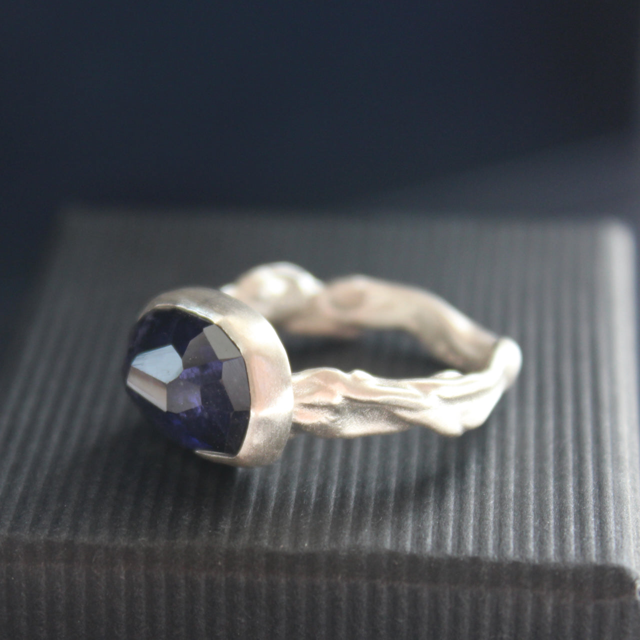Carin Lindberg -  Iolite and brushed silver ring