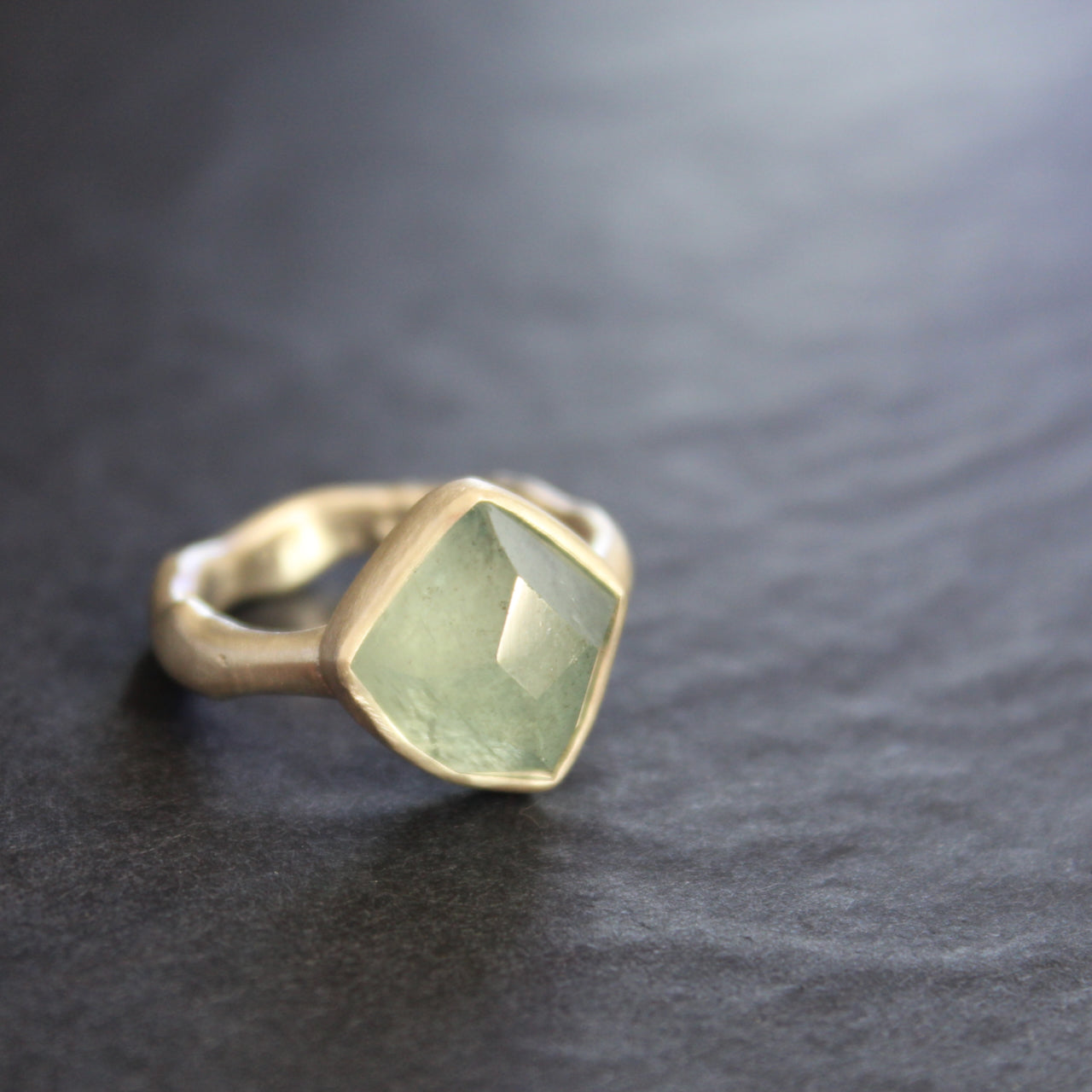 Carin Lindberg -  Aquamarine and brushed silver ring