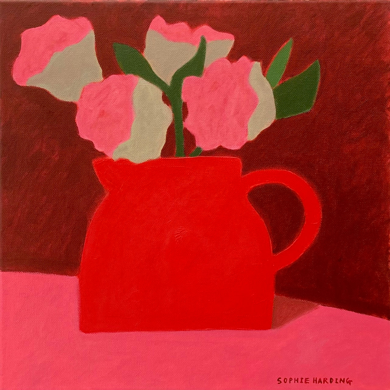 Sophie Harding - Roses in a Red Jug
