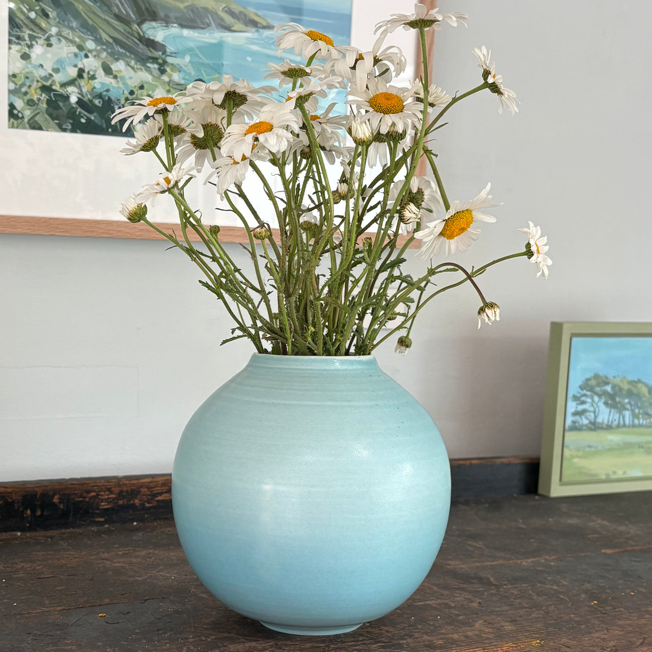 Lucy Burley - Turquoise 'Moon' Jar