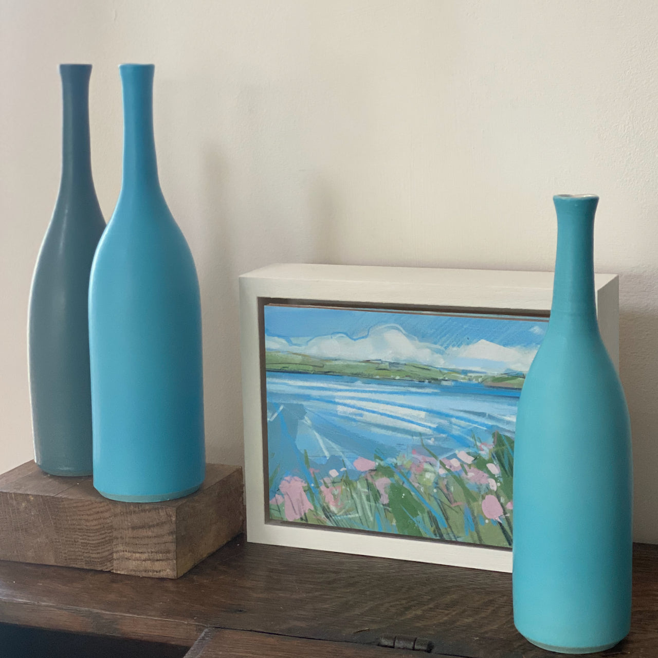 Lucy Burley - Teal and Turquoise Trio