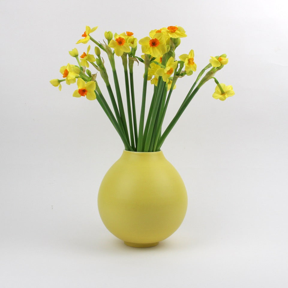 Lucy Burley -   Warm Yellow “Bulb” Vase