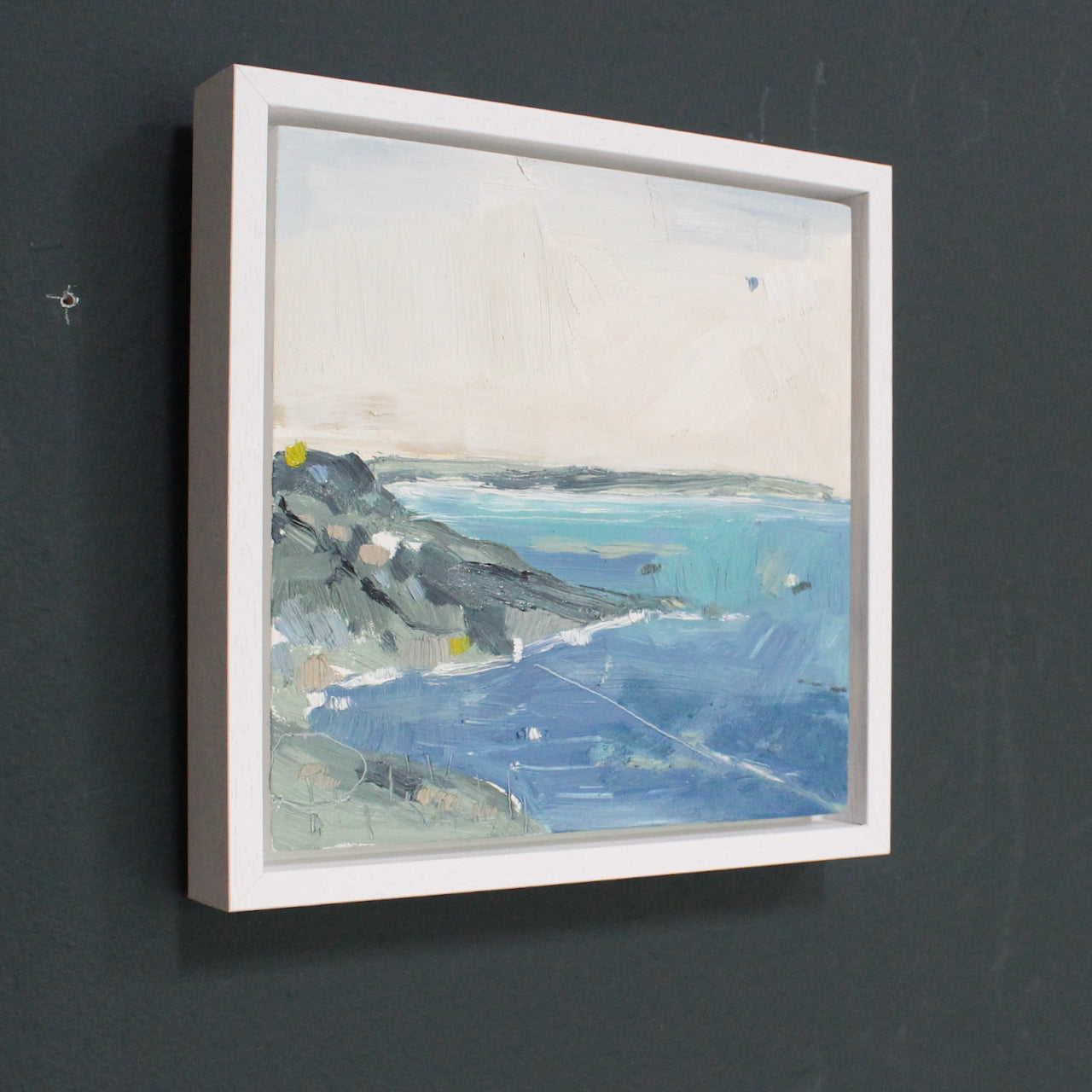 An abstract painting of Whitsand Bay by Aimee Willcock