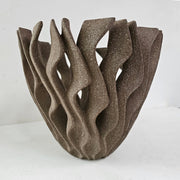 Kelp inspired shaped vessel by artist Michele Bianco