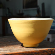 apricot glazed ceramic bowl by UK potter lucy Burley