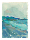 Seascape in tones of turquoise by artist Lucy Williams