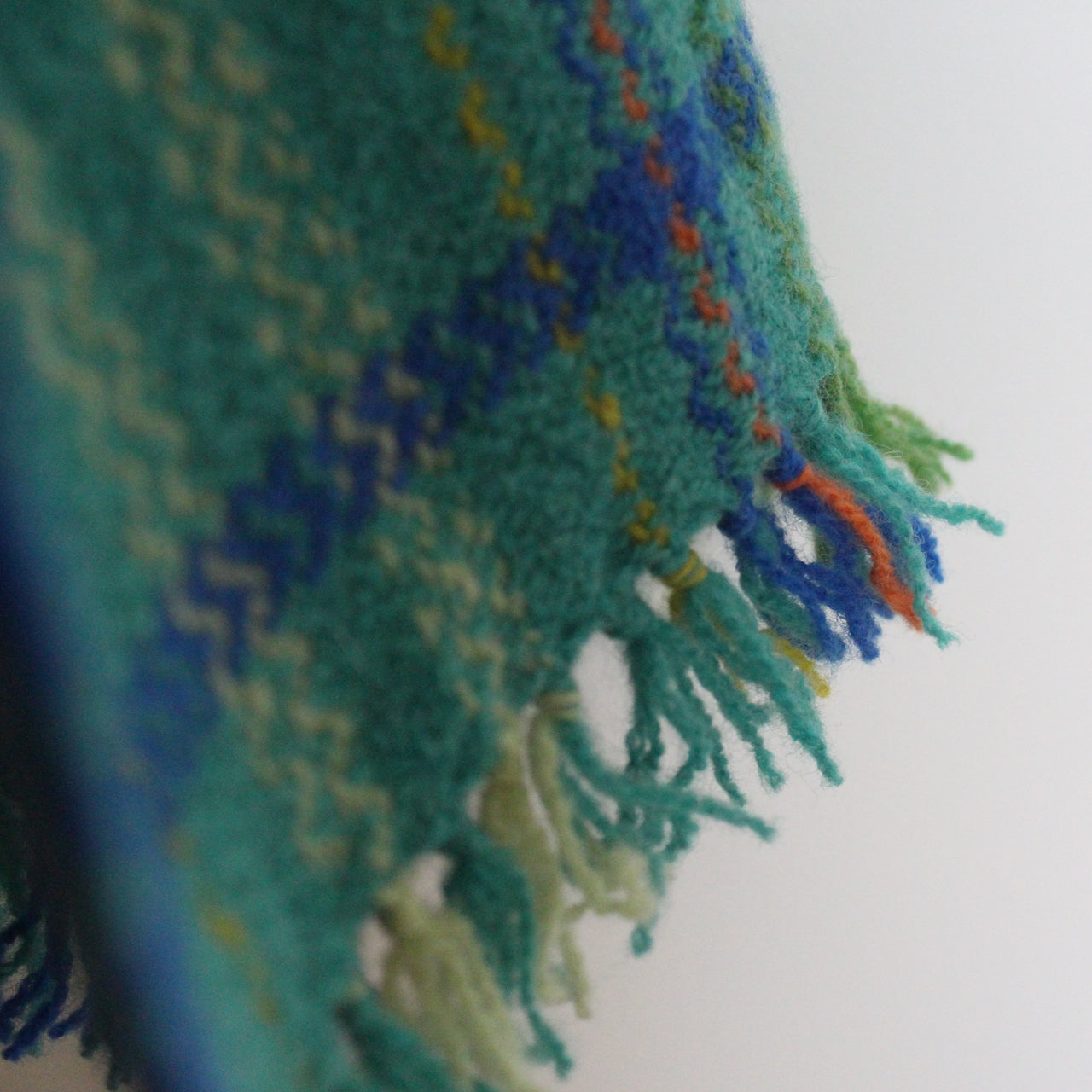 Teresa Dunne - Handwoven lambswool scarf -  Reed Canary Grass
