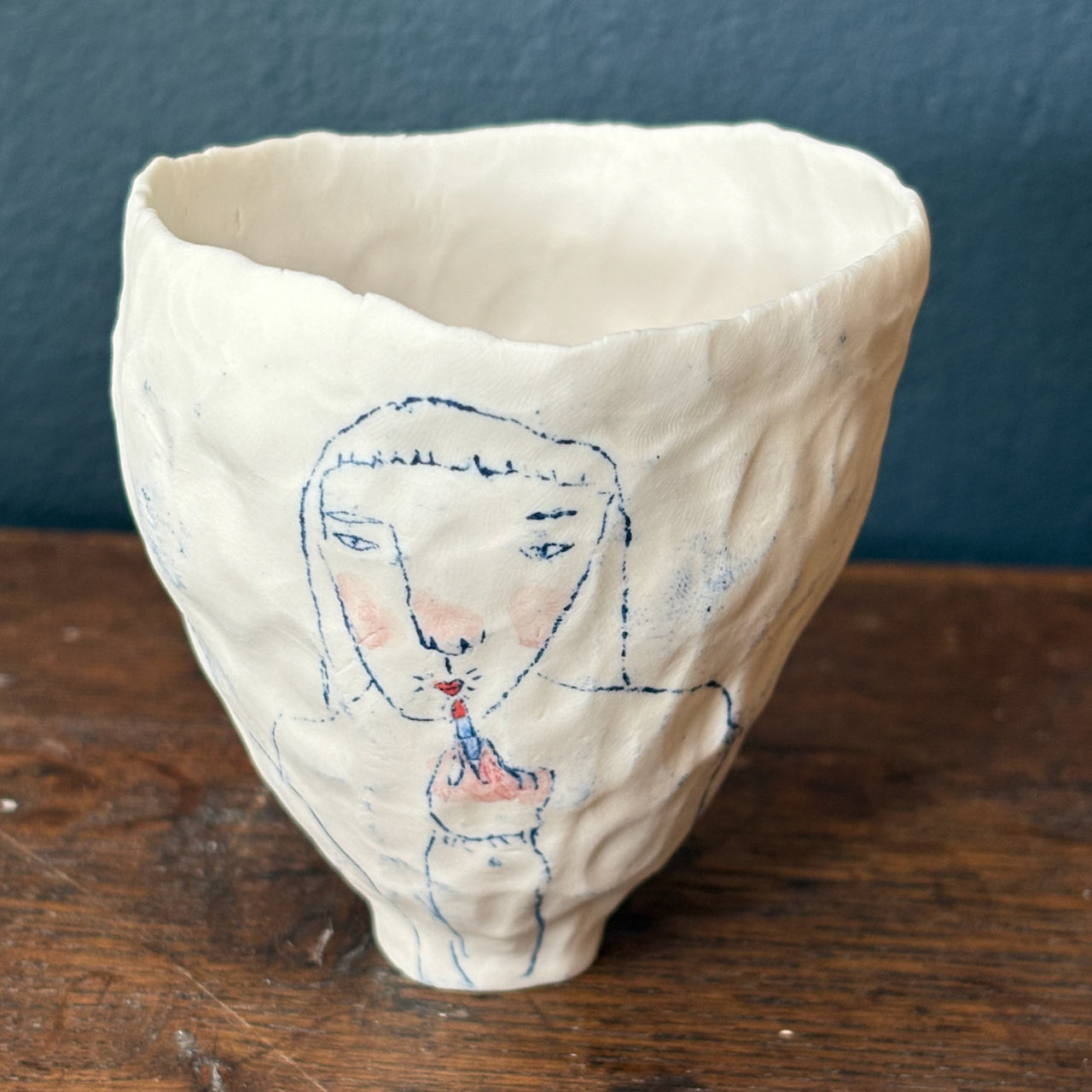 Becca Brown - 'Can I Borrow your Lipstick?' pinch pot
