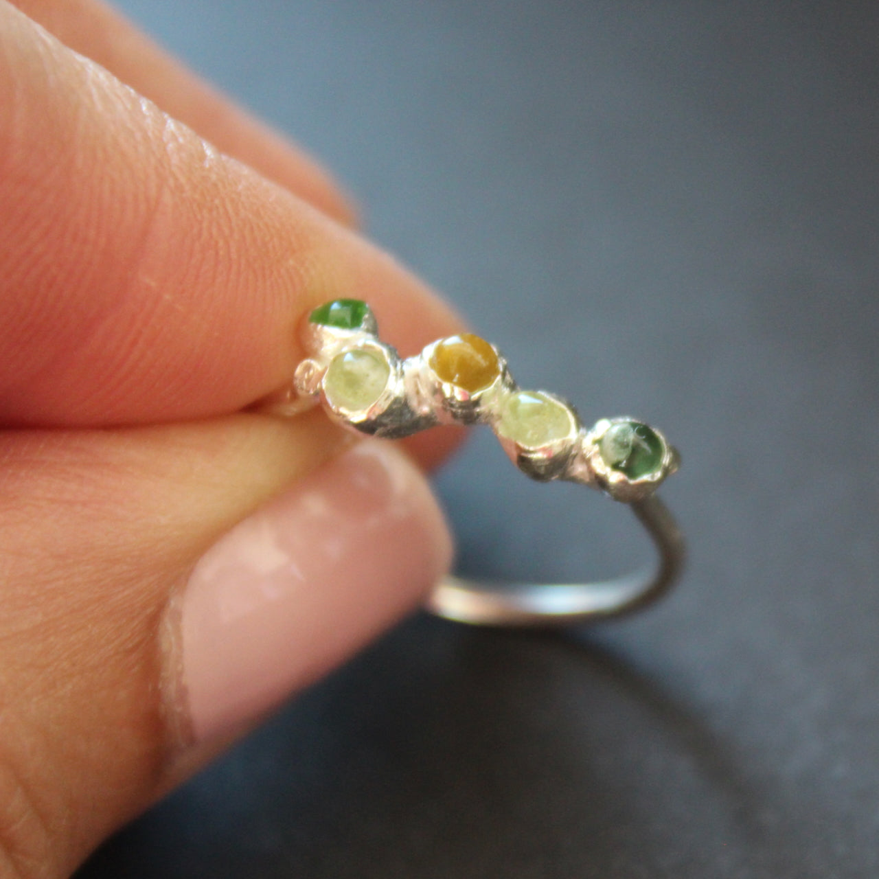 Val Muddyman - Five Seaglass ring