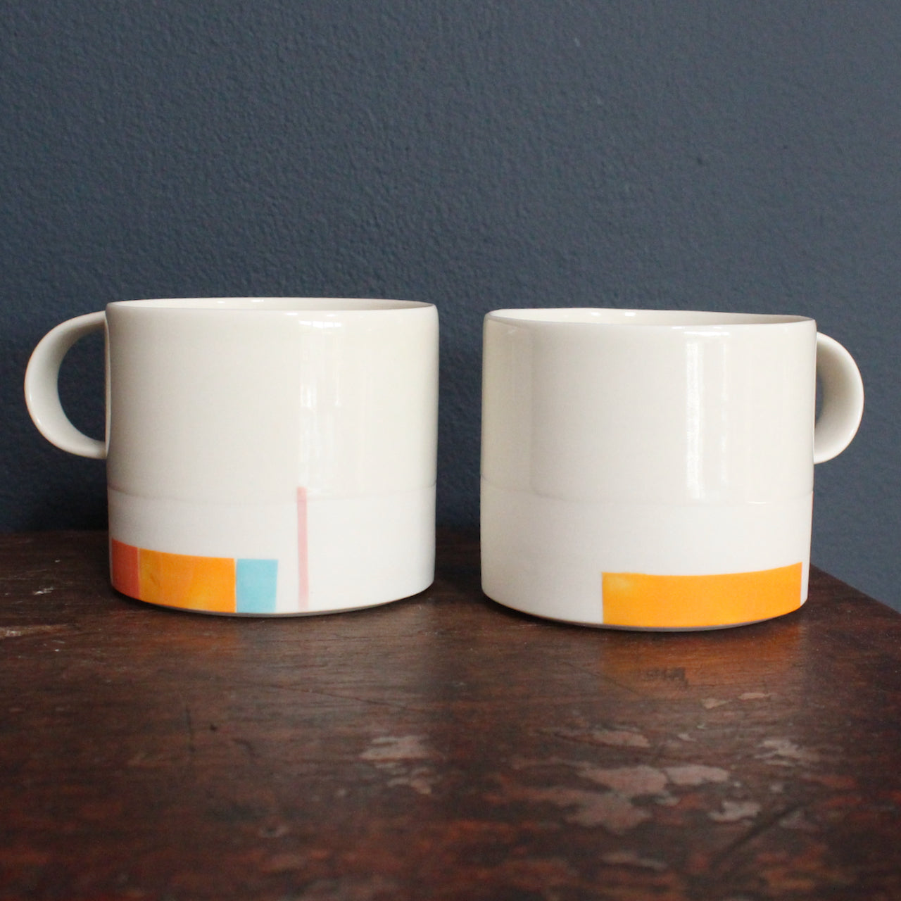 Kathryn Sherriff - By the Line Pottery - Pair of Mugs 2