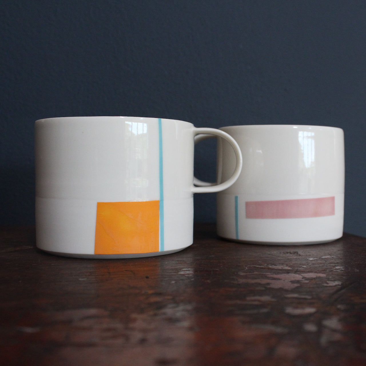 Kathryn Sherriff - By the Line Pottery - Pair of Mugs 3
