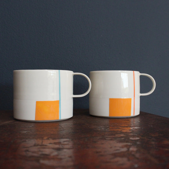 Kathryn Sherriff - By the Line Pottery - Pair of Mugs 3