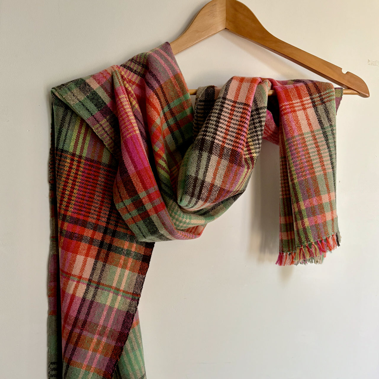 Teresa Dunne - Handwoven lambswool scarf -  Ava Gwlanek