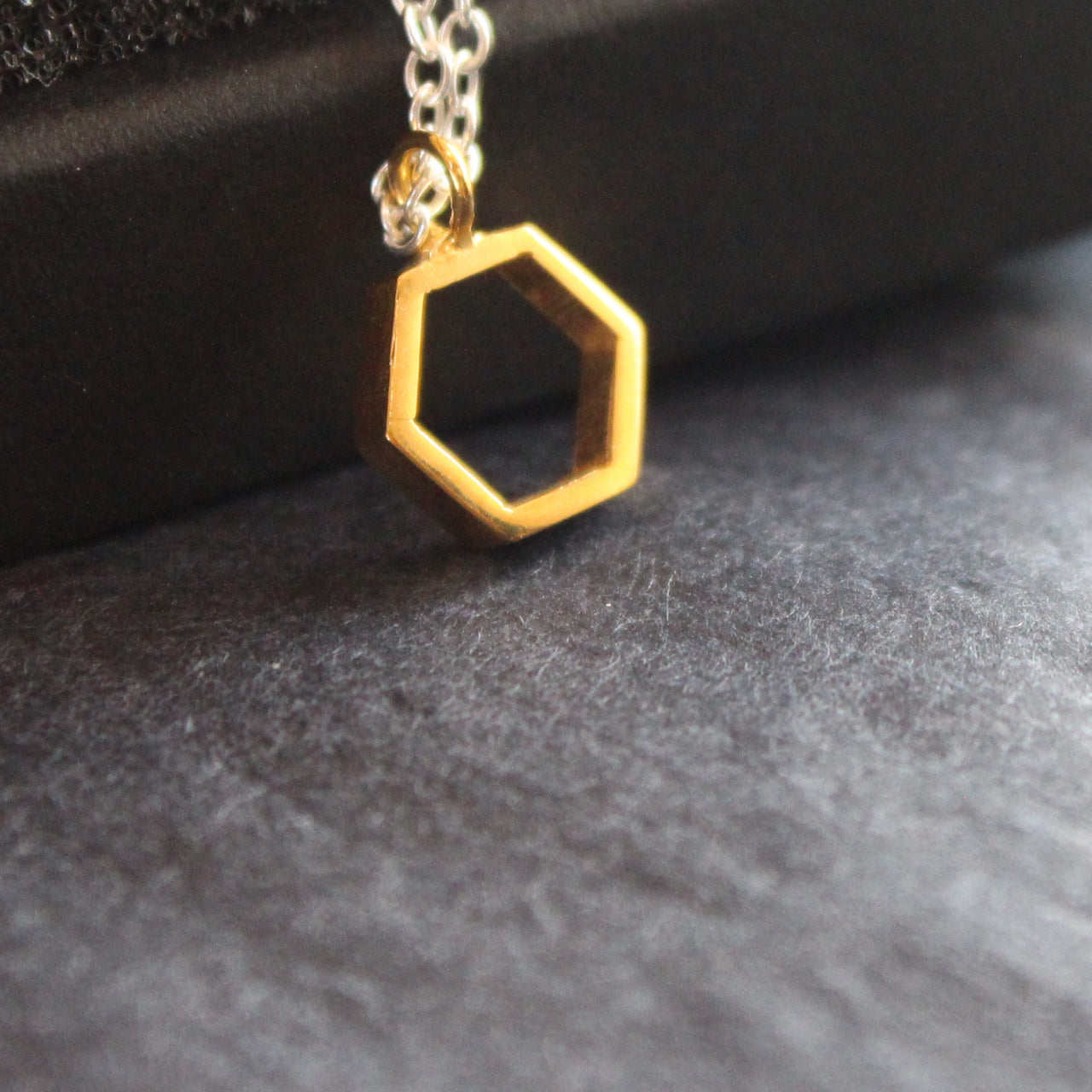 Laila Smith - Hollow Hex pendant