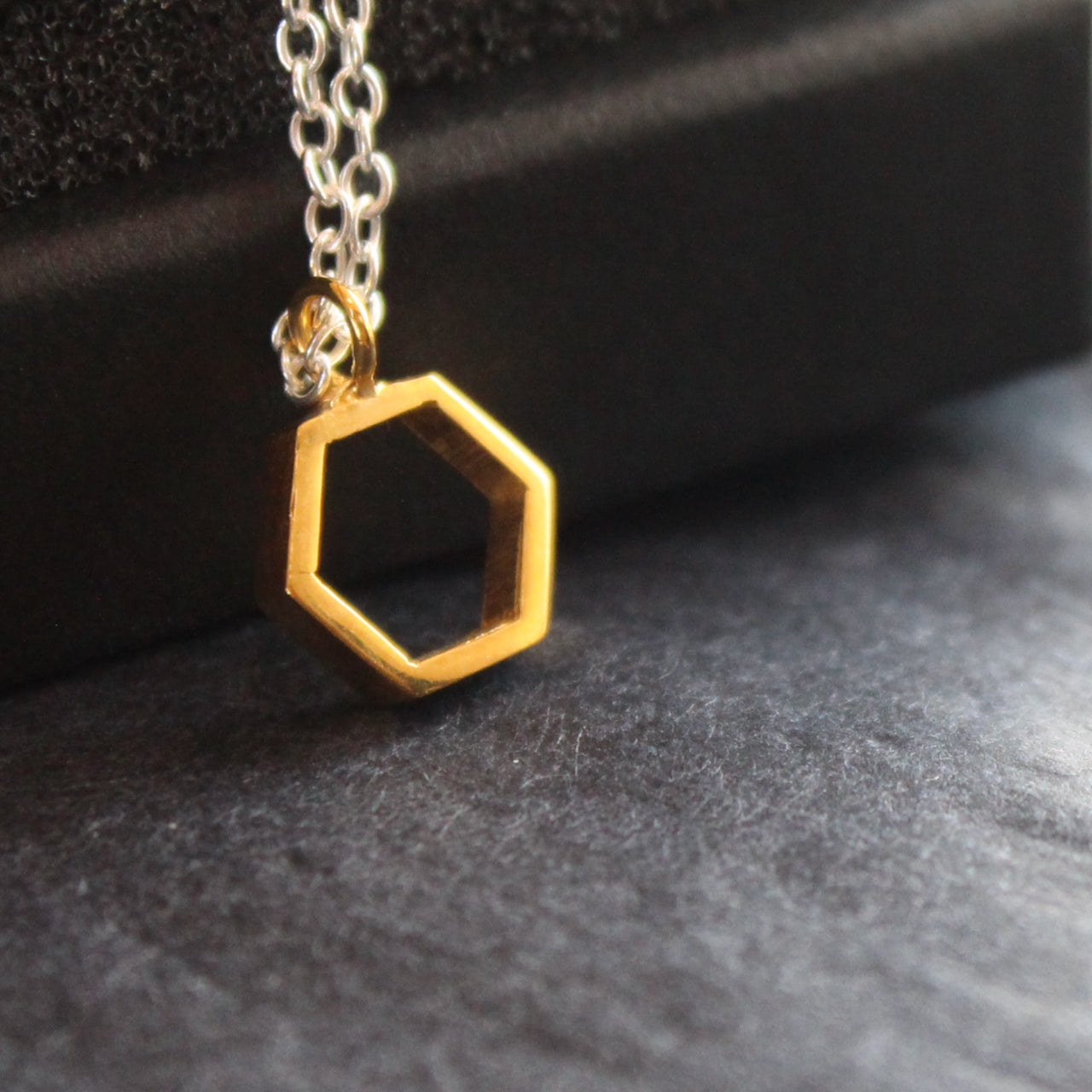 Laila Smith - Hollow Hex pendant