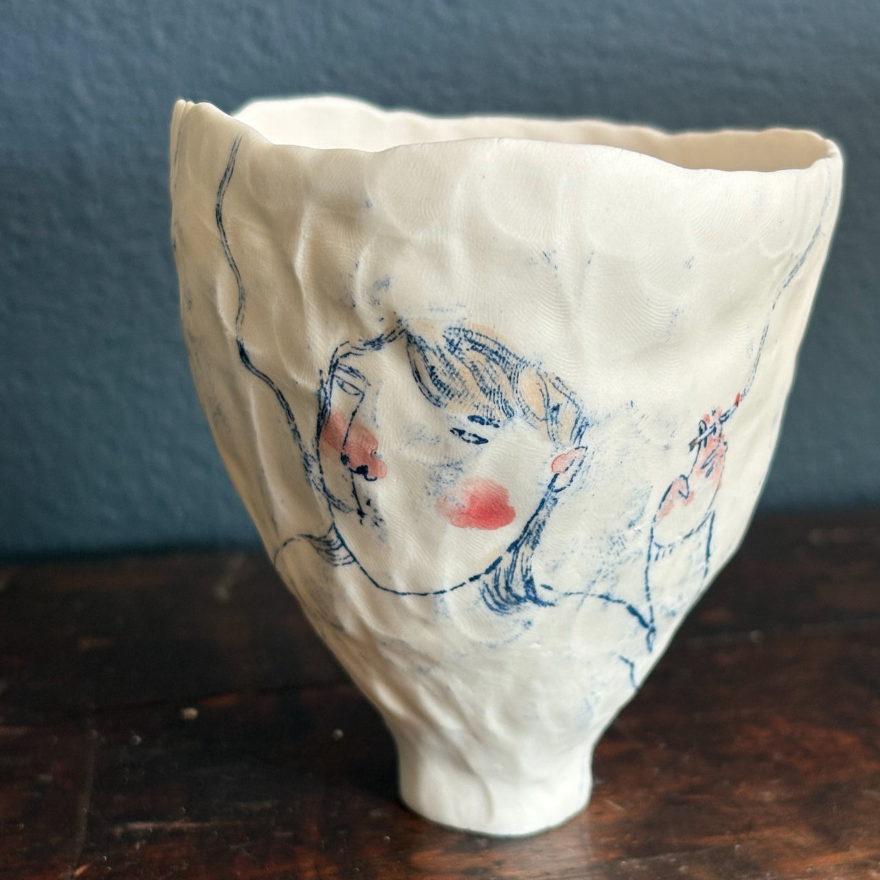 Becca Brown - 'The Smoking Area' pinch pot