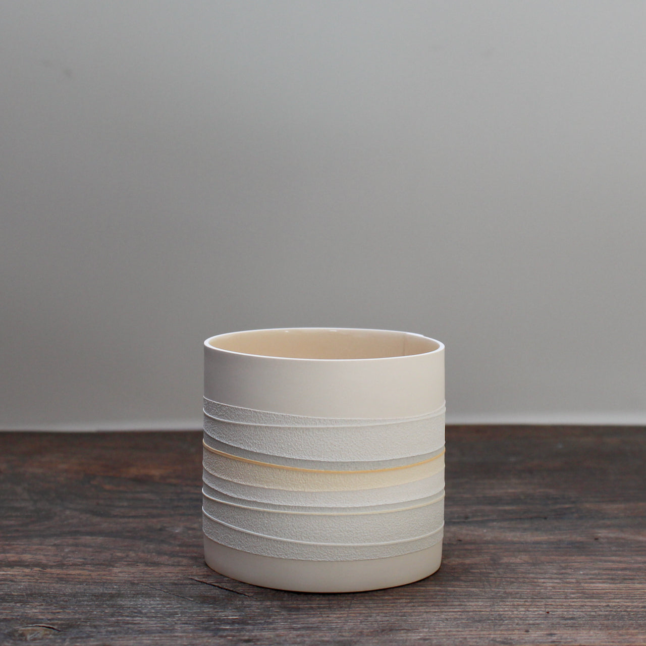 Rachel Foxwell - Small Composition vessel, yellow