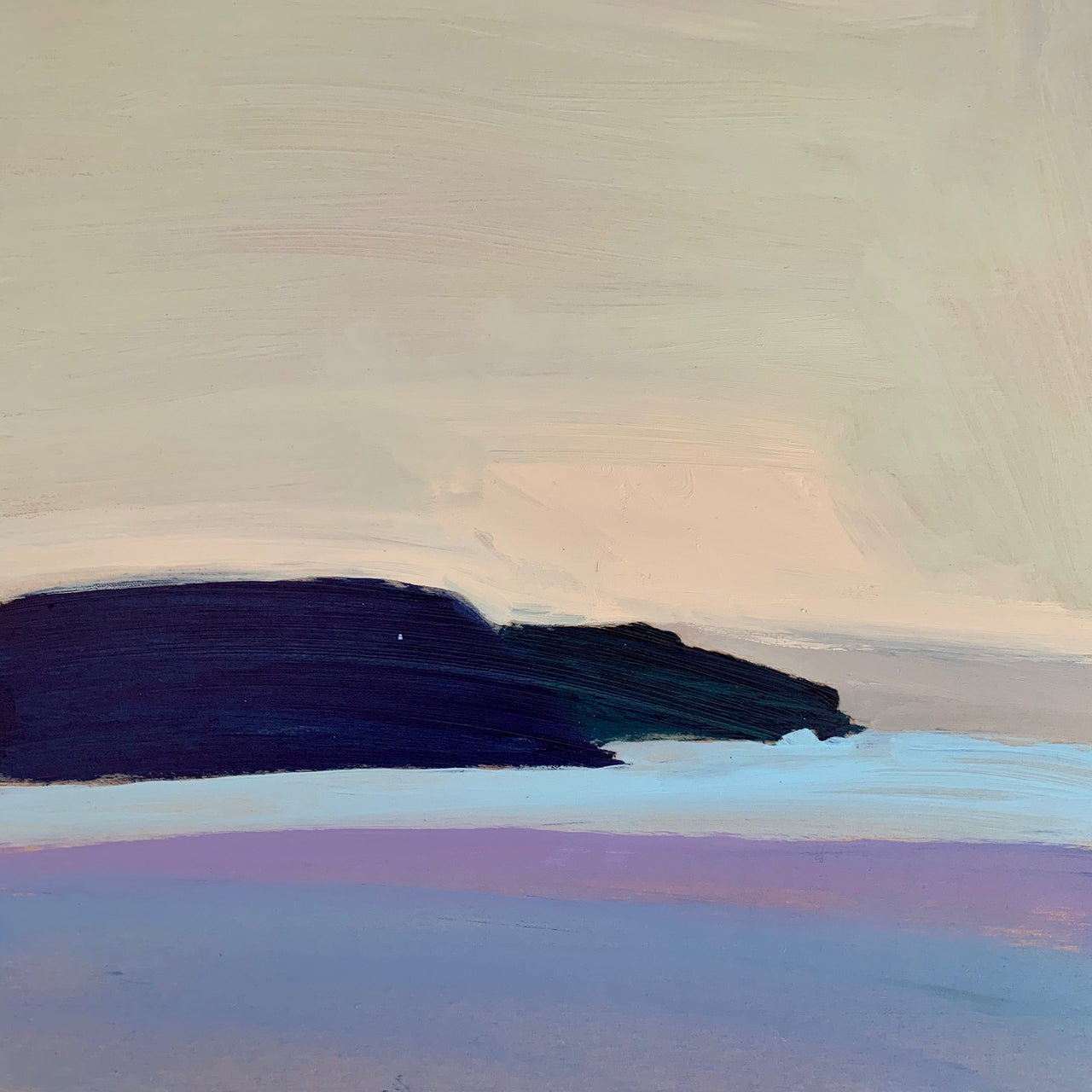 Abstract landscape painting by Alex Yarlett