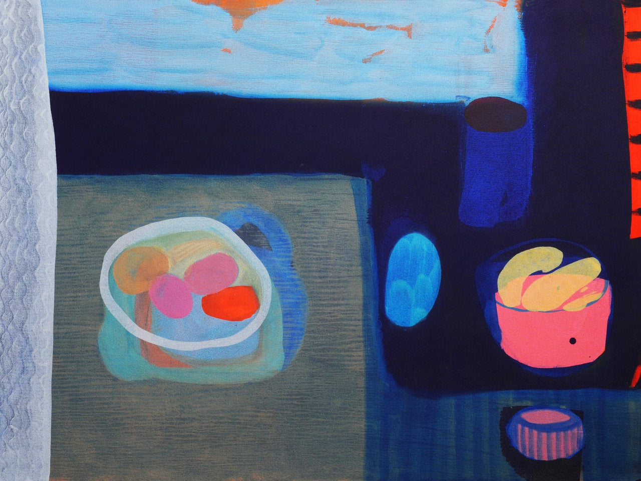 Ella Carty abstract print 'The Curtain' 